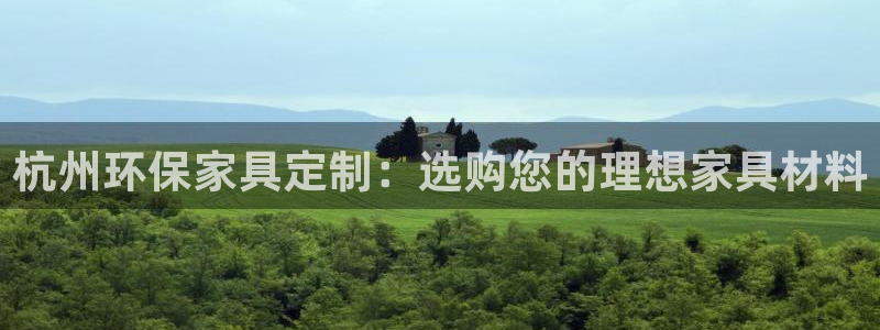 沐鸣2平台登录方式：杭州环保家具定制：选购您的理想家具材料