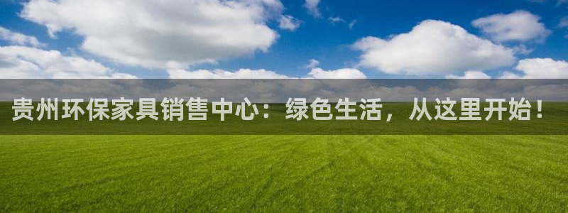 沐鸣2平台注册问一问：贵州环保家具销售中心：绿色生活，从这里