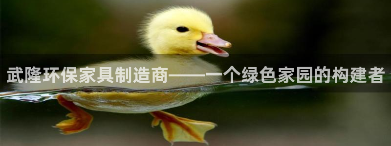沐鸣2注册沐鸣2登陆：武隆环保家具制造商——一个绿色家园的构